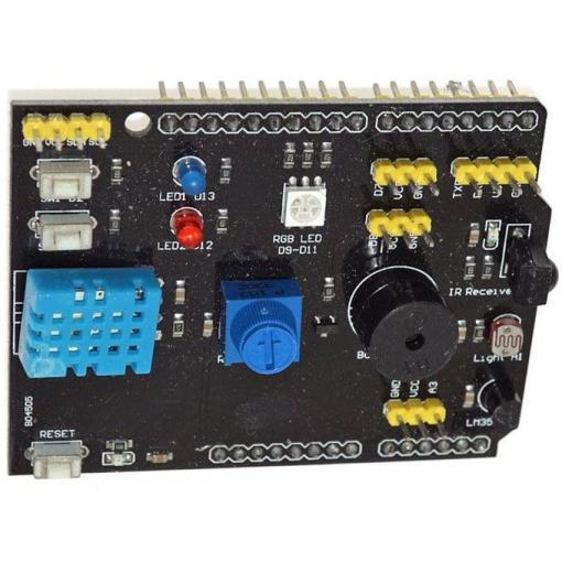 Rozšiřovací deska Arduino UNO 9 v 1 se senzory, bez pájení