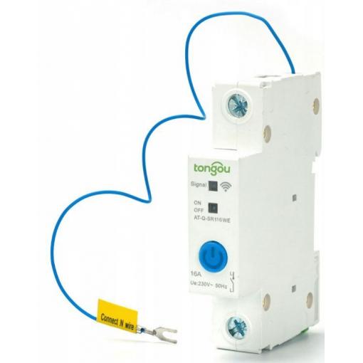Jistič 16 A 1P s WiFi ovládáním AT-Q-SR116WE, DIN lišta