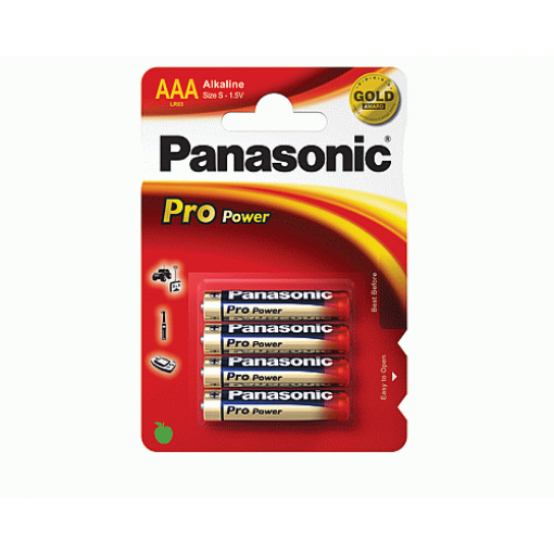 Baterie Panasonic Pro Power AAA/R03, 1,5 V, alkalická, 4 ks
