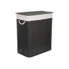 Koš prádelní G21 Bambus 105l Black