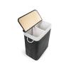 Koš prádelní G21 Bambus 105l Black