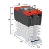 Bezkontaktní relé SSR ZTS-40DA na DIN lištu, 40 A, 24–600 V AC