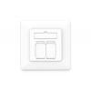 Digitus DN-9010/8-2 síťová zásuvka pod omítku panel s čelní deskou a rámečkem CAT 6A bílá