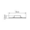 LED pásek 8 mm, denní bílá 4000 K, 600 SMD2835, 12 V / 9,6 W, 5 m