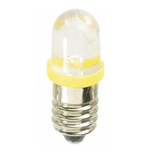 Žárovka LED E10 žlutá, 3 V / 12 mA