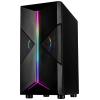 Inter-Tech IT-3306 Cavy Midi - RGB midi tower herní pouzdro černá boční okno, prachový filtr, integrované osvětlení