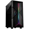 Inter-Tech IT-3306 Cavy Midi - RGB midi tower herní pouzdro černá boční okno, prachový filtr, integrované osvětlení