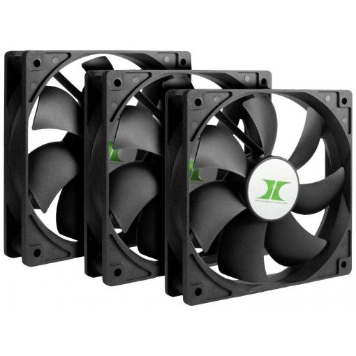 Inter-Tech 88887289 PC větrák s krytem černá (š x v x h) 120 x 25 x 120 mm