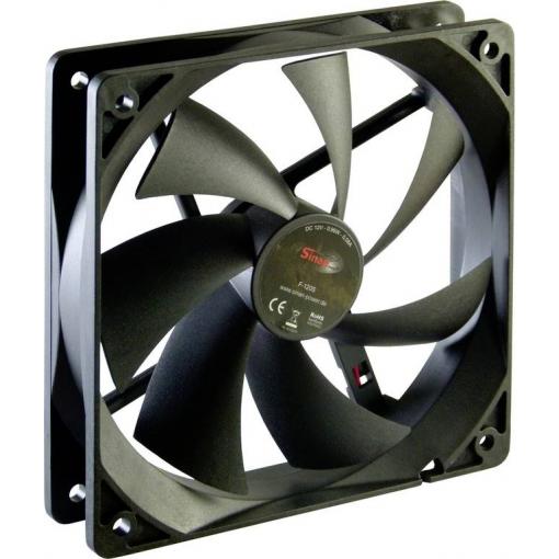 Inter-Tech Sinan F120-S PC větrák s krytem černá (š x v x h) 120 x 120 x 25 mm