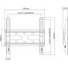 Manhattan 462259 TV držák na zeď 58,4 cm (23) - 109,2 cm (43) pevný