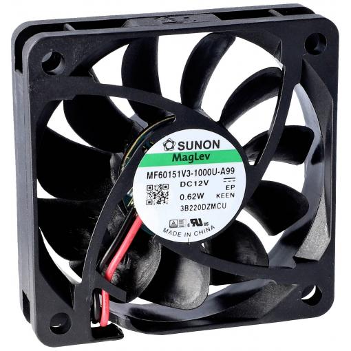 Sunon MF60151V3-1000U-A99 axiální ventilátor, 12 V/DC, 29.89 m³/h, (d x š x v) 15 x 60 x 60 mm, MF60151V3-1000U-A99