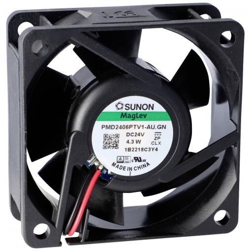 Sunon PMD2406PTV1-A.U.GN axiální ventilátor, 24 V/DC, 61.14 m³/h, (d x š x v) 25 x 60 x 60 mm, PMD2406PTV1-A.U.GN