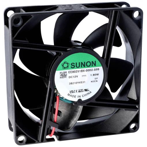Sunon MF80251V1-1000U-G99 axiální ventilátor, 12 V/DC, 69.64 m³/h, (d x š x v) 25 x 80 x 80 mm, MF80251V1-1000U-G99