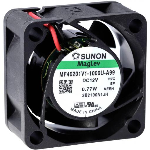 Sunon MF40202VX-1000U-A99 axiální ventilátor, 24 V/DC, 18.34 m³/h, (d x š x v) 20 x 40 x 40 mm, MF40202VX-1000U-A99
