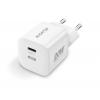 Chytrá mini síťová nabíječka ALIGATOR Power Delivery 20W, USB-C, bílá