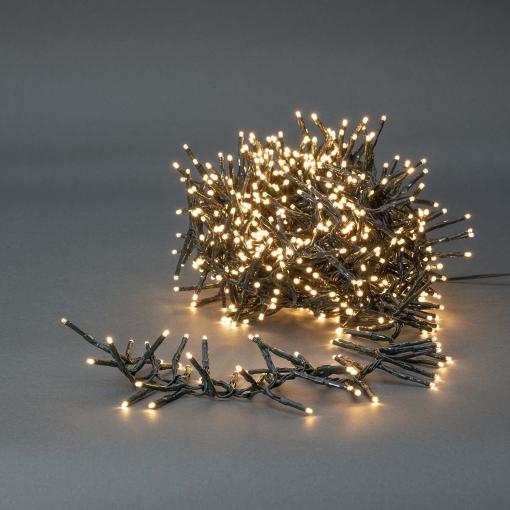 LED venkovní vánoční řetěz 576 LED, 7 funkcí, časovač, IP44, teplá bílá   CLCS576