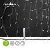 LED venkovní vánoční řetěz - závěs - rampouchy 180 LED, 7 funkcí, časovač, IP44, studená bílá   CLLC180C
