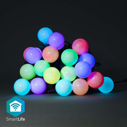 SmartLife dekorativní LED Wi-Fi žárovky D50 RGB 20 LED, IP65,   WIFILP03C20