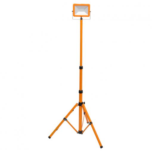 ECOLITE LED reflektor se stativem 30W, 2400lm, 4000K, IP65 oranžový, RMLED-30W/STJ/ORA