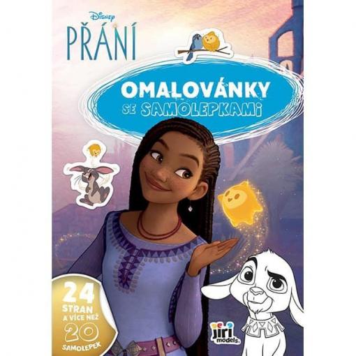 Omalovánky A4 se samolepkami Přání, 24 stran