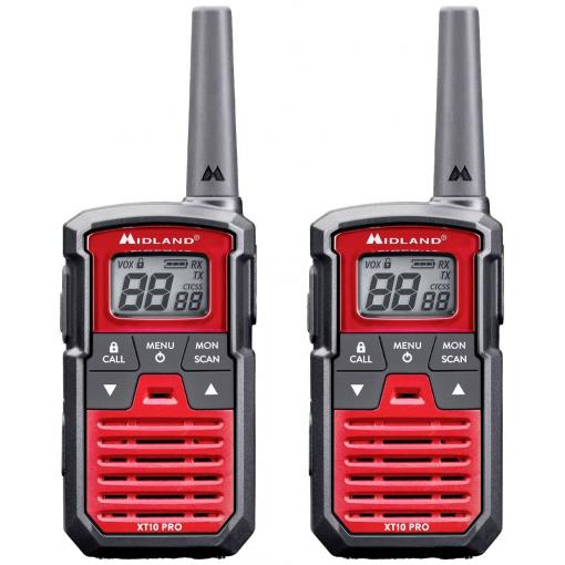 Midland XT10 Pro Paar Rot C1459 PMR radiostanice sada 2 ks