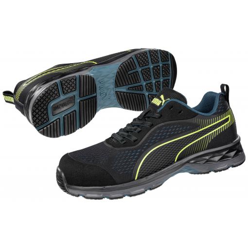 PUMA Fuse Knit Black WNS Low 643930264000040 ESD bezpečnostní obuv S1P, velikost (EU) 40, černá, zelená, 1 pár