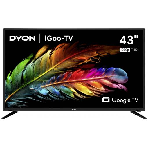 Dyon iGoo-TV 43F LED TV 109.2 cm 43 palec Energetická třída (EEK2021) F (A - G) CI+, DVB-C, DVB-S2, DVB-T2, Full HD, Smart TV, WLAN černá