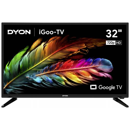 Dyon iGoo-TV 32H LED TV 81.3 cm 32 palec Energetická třída (EEK2021) E (A - G) CI+, DVB-C, DVB-S2, DVB-T2, HD ready, Smart TV, WLAN černá