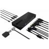 ICY BOX USB-C® dokovací stanice IB-DK2246AC, DisplayLink Notebook DockingStation Vhodné pro značky (dokovací stanice pro notebook): univerzální vč. zámku