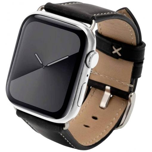 JT Berlin Watchband Charlie náramek 42 mm, 44 mm, 45 mm, 49 mm M černá, nerezová ocel Watch Series 1, Watch Series 2, Watch Series 3, Watch Series 4, Watch