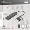 Digitus DA-70235 USB Hub 4 porty USB-A USB 3.0 5 GBit/s s konektorem USB C černá DA-70235