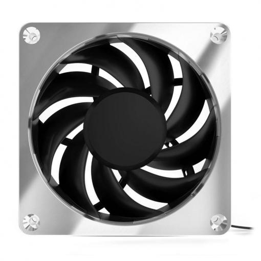 Alphacool Apex Stealth Metall PC větrák s krytem chrom (š x v x h) 120 x 120 x 25 mm