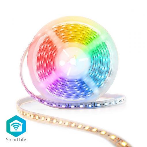 LED pásek SmartLife, RGB, Wi-Fi, 5m, sada s adaptérem a RGB ovl., WIFILS50CRGBW