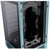 Thermaltake The Tower 200 mini tower PC skříň tyrkysová 2 předinstalované ventilátory, boční okno, prachový filtr