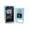 Thermaltake The Tower 200 mini tower PC skříň tyrkysová 2 předinstalované ventilátory, boční okno, prachový filtr