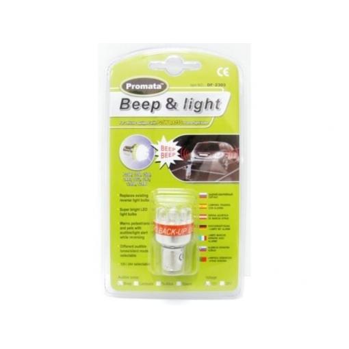LED couvací žárovka P21W s akustickým signálem, 12 V