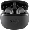 Intenso T300A Headset do uší (In Ear) Bluetooth® stereo černá Potlačení hluku Indikátor nabití, headset, Nabíjecí pouzdro, dotykové ovládání
