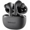 Intenso T300A Headset do uší (In Ear) Bluetooth® stereo černá Potlačení hluku Indikátor nabití, headset, Nabíjecí pouzdro, dotykové ovládání