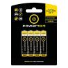Alkalická baterie Powerton AAA (LR03) 1,5 V, balení 4 ks