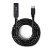 LINDY USB kabel USB 3.2 Gen1 USB-A zástrčka, USB-C ® zásuvka 20.00 m černá 43375