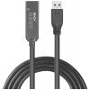 LINDY USB kabel USB 3.2 Gen1 USB-A zástrčka, USB-C ® zásuvka 20.00 m černá 43375
