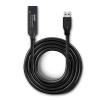 LINDY USB kabel USB 3.2 Gen1 USB-A zástrčka, USB-C ® zásuvka 10.00 m černá 43376