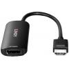 LINDY 38329 HDMI adaptér [1x HDMI® - 1x DisplayPort, Micro USB] černá 0.157 m
