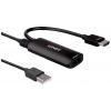 LINDY 38329 HDMI adaptér [1x HDMI® - 1x DisplayPort, Micro USB] černá 0.157 m