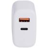 LINDY 30W USB Type A & C Charger USB nabíječka, 1x USB A , 1x USB-C®, 30 W, bílá