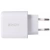 LINDY 30W USB Type A & C Charger USB nabíječka, 1x USB A , 1x USB-C®, 30 W, bílá