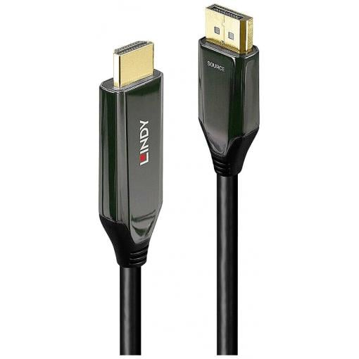 LINDY DisplayPort / HDMI kabelový adaptér Konektor DisplayPort, Zástrčka HDMI-A 2.00 m černá 40931 Kabel DisplayPort