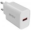 LINDY 18W USB Typ A Charger USB nabíječka, 1x USB A , 18 W, bílá