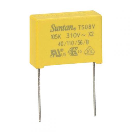 Suntan TS08V0A9105KBB0G0R 1 ks fóliový kondenzátor 1 µF 310 V 10 % 10 mm (d x š) 19 mm x 26.5 mm