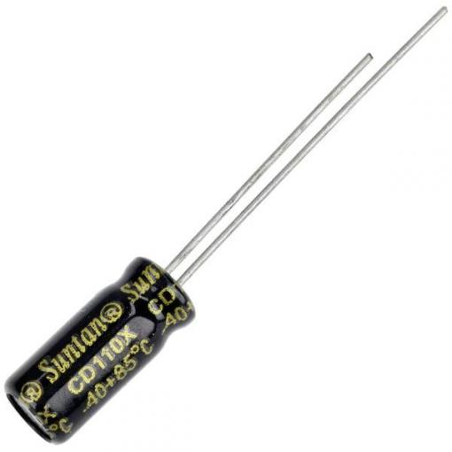 Suntan TS13DE1J100MSB030R elektrolytický kondenzátor 2 mm 10 µF 63 V 20 % (d x š) 11 mm x 5 mm 1 ks